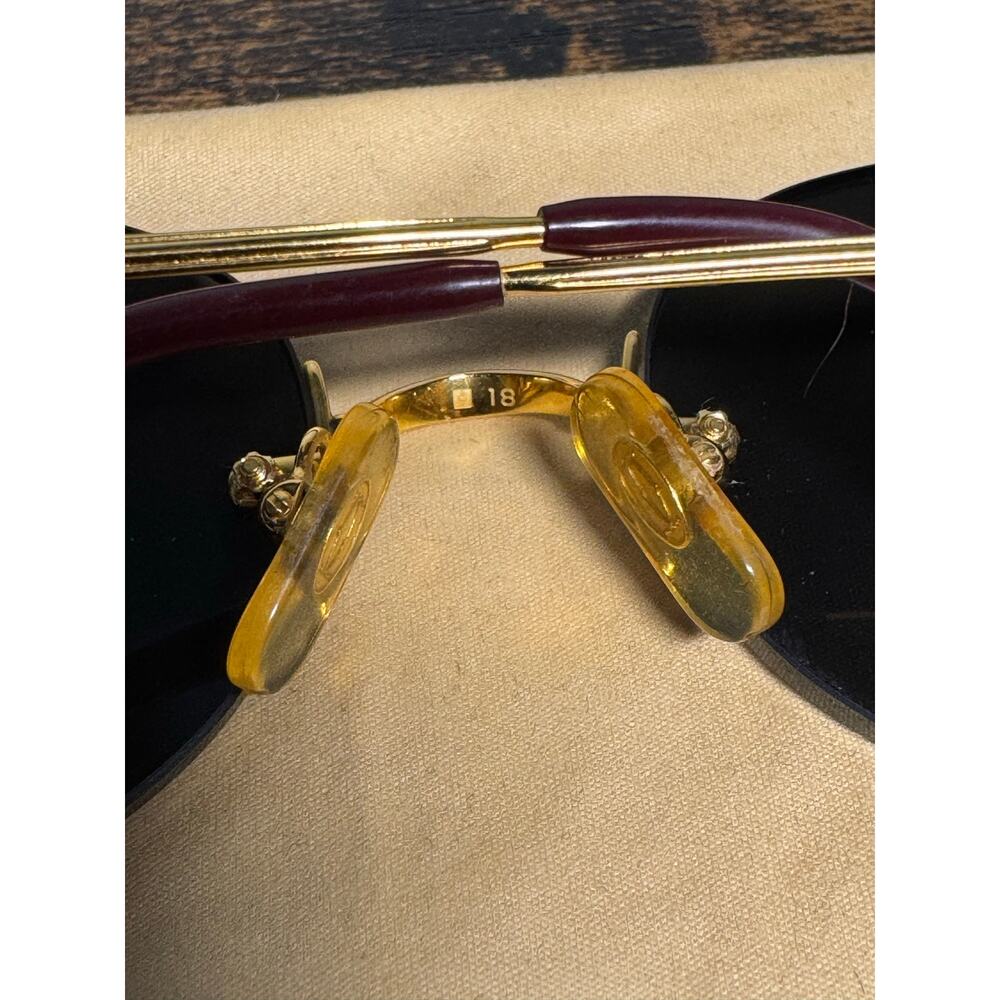 Cartier Vintage Rimless Women’s Prescription Gold Frame Sunglasses Size 130 - Picture 8 of 15